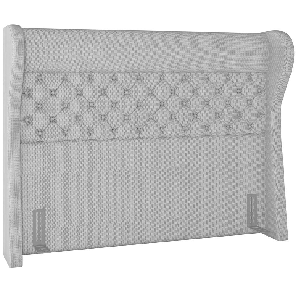 Cabeceira Cama Box Casal 140 cm P05 Madrid Linho Cinza - Lyam Decor