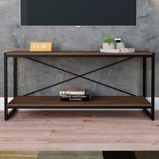 Rack para TV Até 50 Polegadas Dynamica 1 Prateleira Nogal/Preto - Compace em Oferta na Shopee