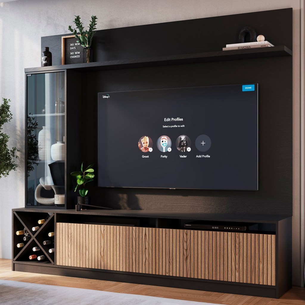 Estante para Tv até 60 Polegadas Capri 3 Portas em Oferta na Shopee