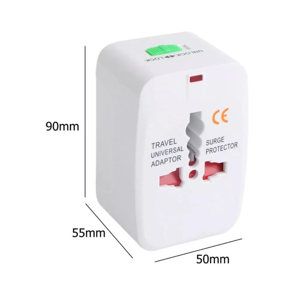 Adaptador Tomada Universal Para Viagem Internacional Europa Ásia + De 150 Países