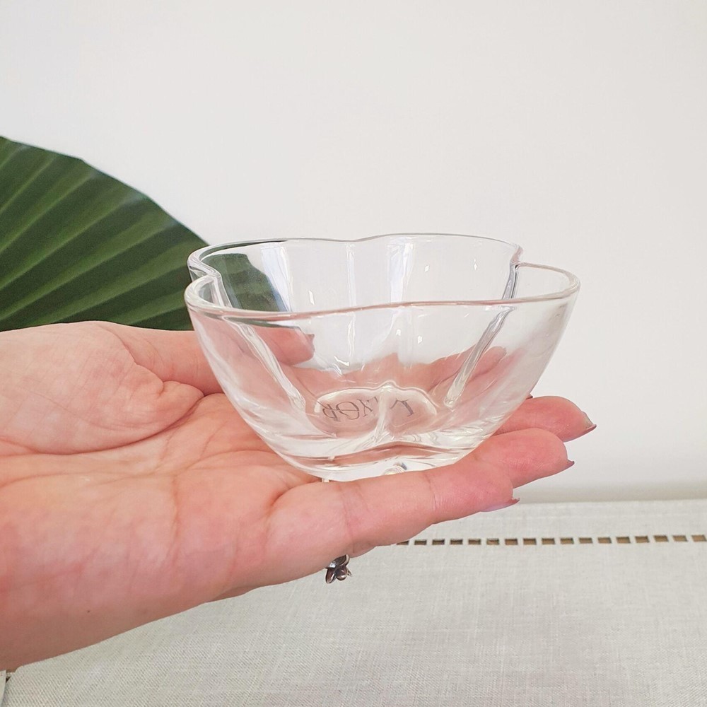 Bowl de Cristal Doces Sobremesas Transparente Clover Lyor 5x9cm