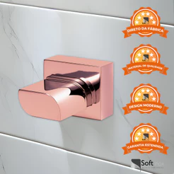 Acabamento Para Registro Rose Gold Rosa Padrão Deca Gota