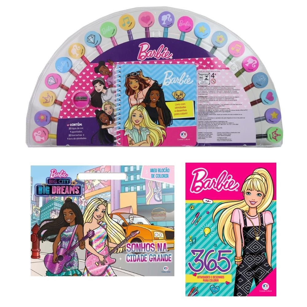 Kit livros infantil - Diversão com a Barbie em Oferta na Shopee
