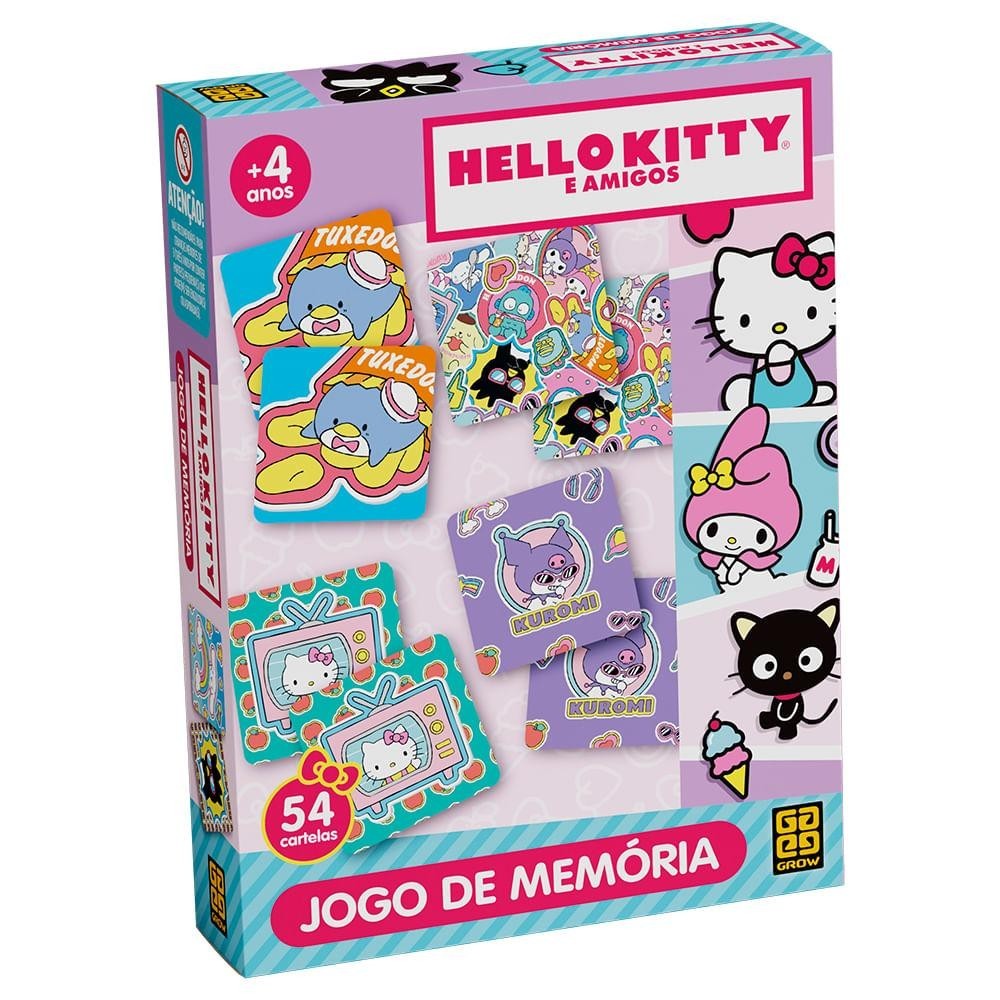 Jogo de Memória Hello Kitty e Amigos em Oferta na Shopee