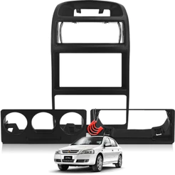 Moldura Painel 2Din Central Multimidia Dvd Mp5 - Chevrolet Astra Hatch Sedan Ar Digital e Analógico