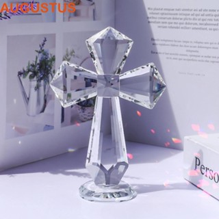 Ornamento De Cruz De Cristal AUGUSTUS , Artesanato Em Cristã Pé Cor AB , Estatueta De Cruzes Requintadas Feitas À Mão em Oferta na Shopee