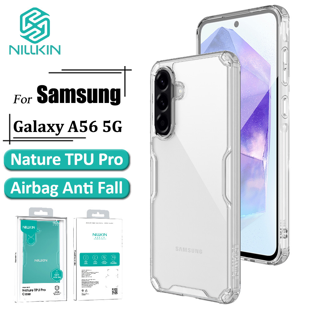 Nillkin Nature Pro Case Samsung Para Galaxy A56 5G Capa Macia TPU Transparente Airbag Traseira À Prova De Choque em Oferta na Shopee