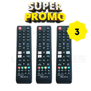 kit 3un Controle Remoto Samsung led lcd 4k com teclas netflix globoplay e Primevideo em Oferta na Shopee