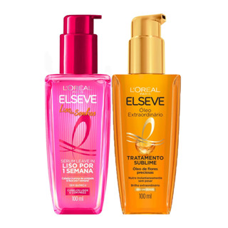 KIT ELSEVE SÉRUM LISO DOS SONHOS + ÓLEO EXTRAORDINÁRIO - 2 ITENS em Oferta na Shopee