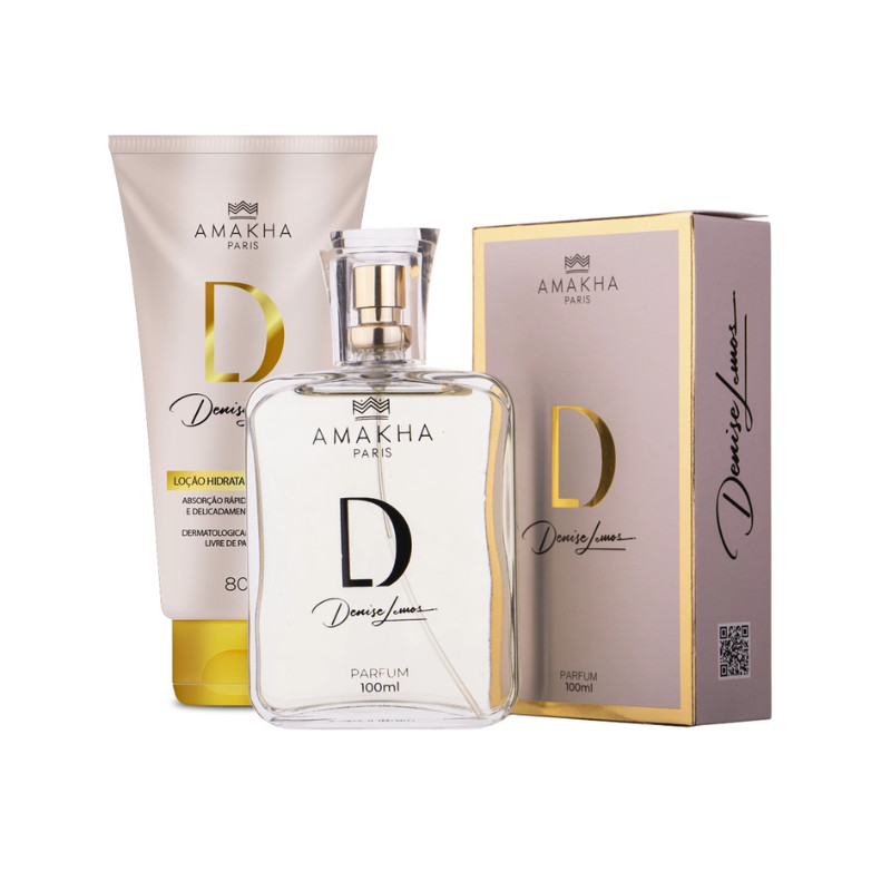Kit Essencial D by Denise Lemos: Perfume 100ml + Hidratante | Amakha Paris em Oferta na Shopee