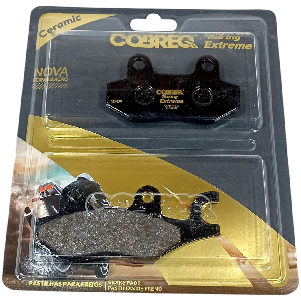 Pastilha Freio Cerâmica Dianteira Cb 300 R 2009 a 2015 Ninja 300 2013 a 2018 Traseira Kansas 250 em Oferta na Shopee