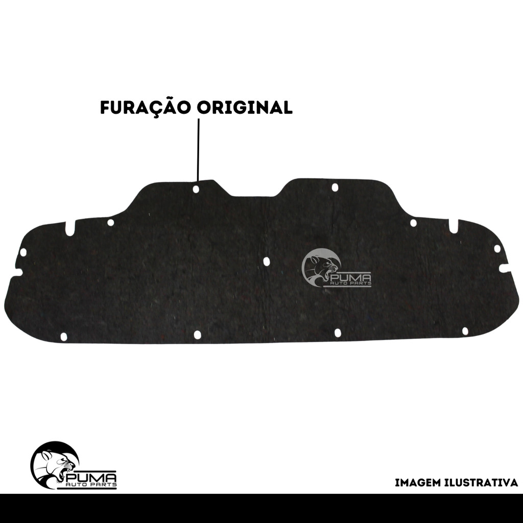 Forro Manta Capo Motor Com Presilhas Ducato 1998 Até 2004 — imagem 2 de 2