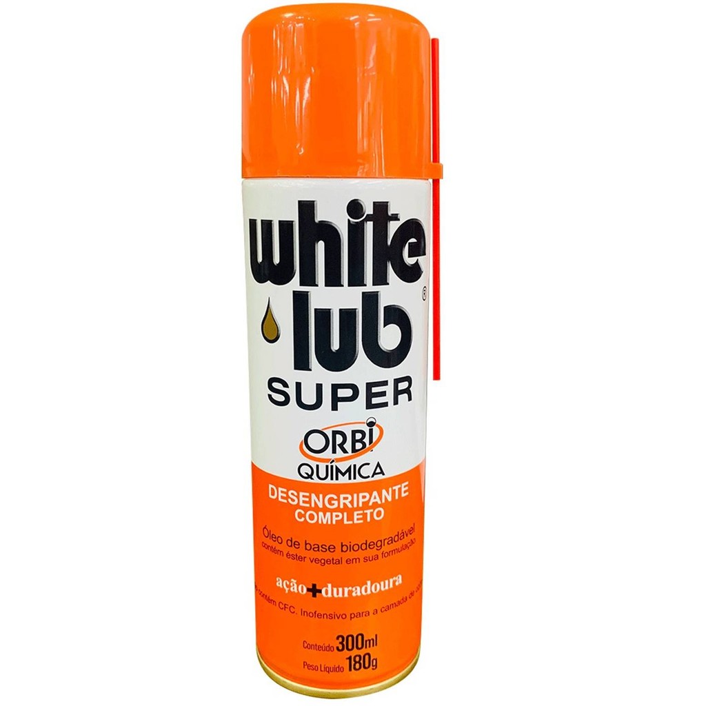 White Lub Desengripante Wd 300 Ml Orbi Quimica em Oferta na Shopee