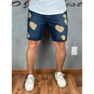 Bermuda Jeans Masculina 100% Algodão em Oferta na Shopee