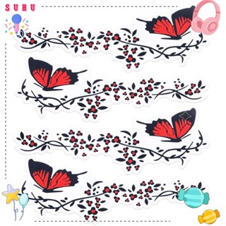 SUHU 2 Peças Adesivos De Carro Estilo Flor Gráficos Laterais Borboleta Acessórios Externos Janela em Oferta na Shopee
