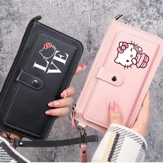 Carteira Hello Kitty Feminina Longa Multifuncional Para Cartão De Armazenamento Com Vários Cartões Bolsa De Viagem em Oferta na Shopee