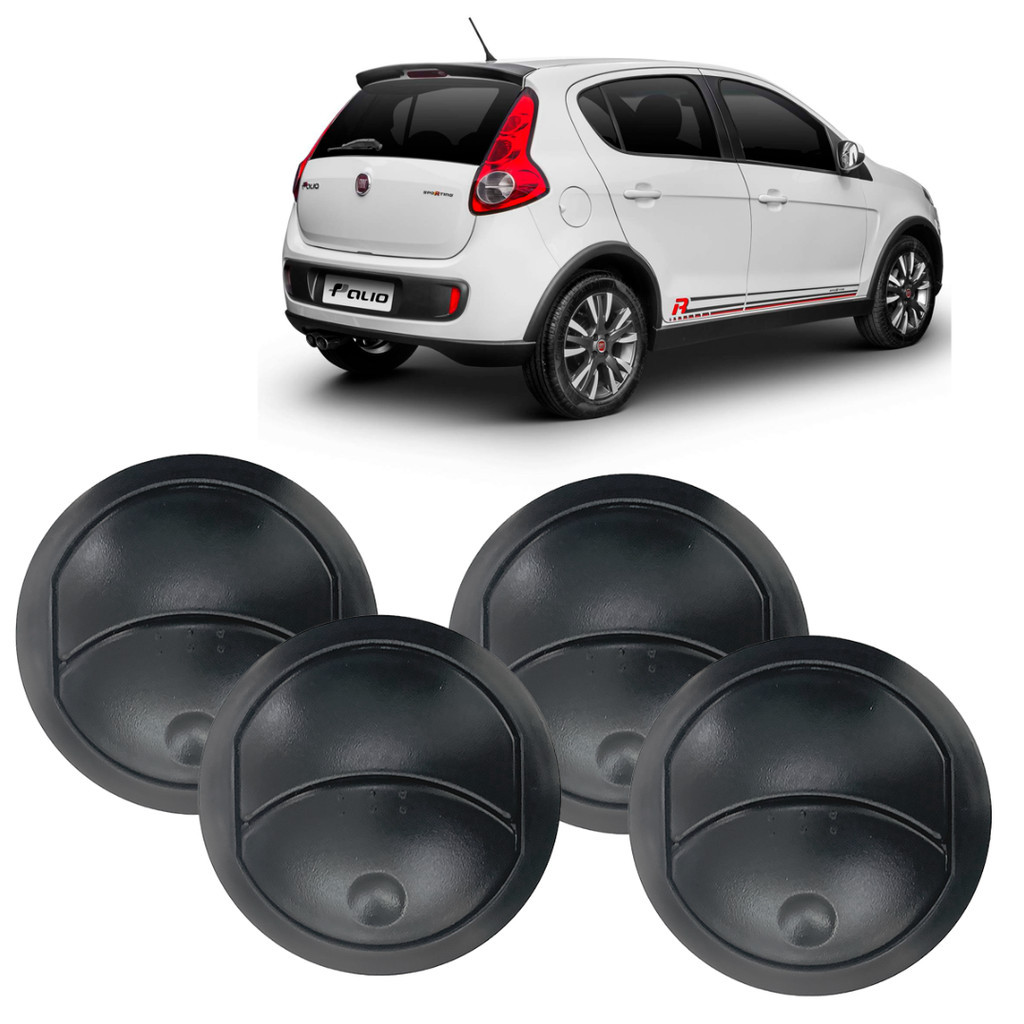 Kit 4 Difusor Palio G5 Fire Way 14 15 16 17 Cinza Escuro