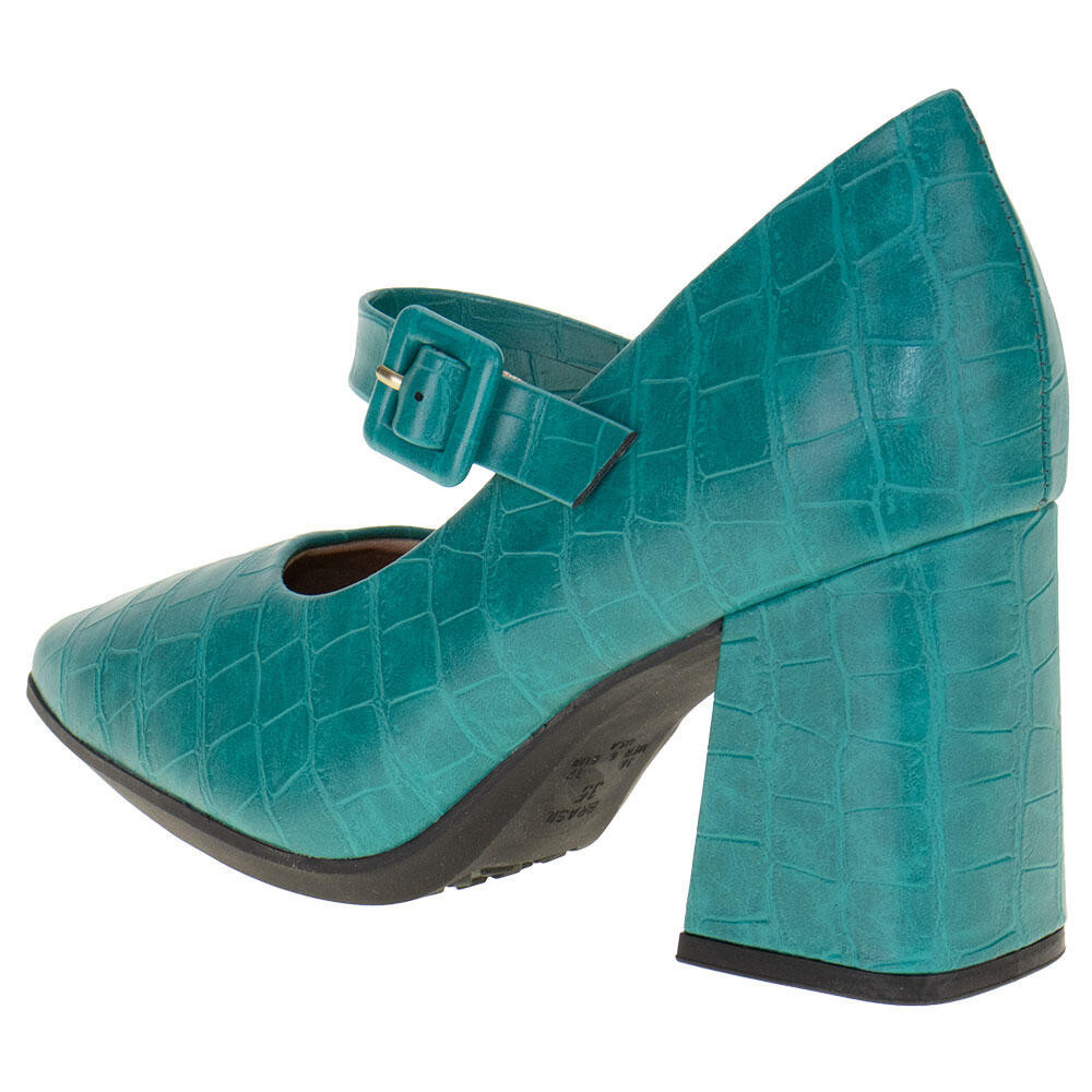 Detalhes do Sapato Feminino Salto Grosso Piccadilly 751003