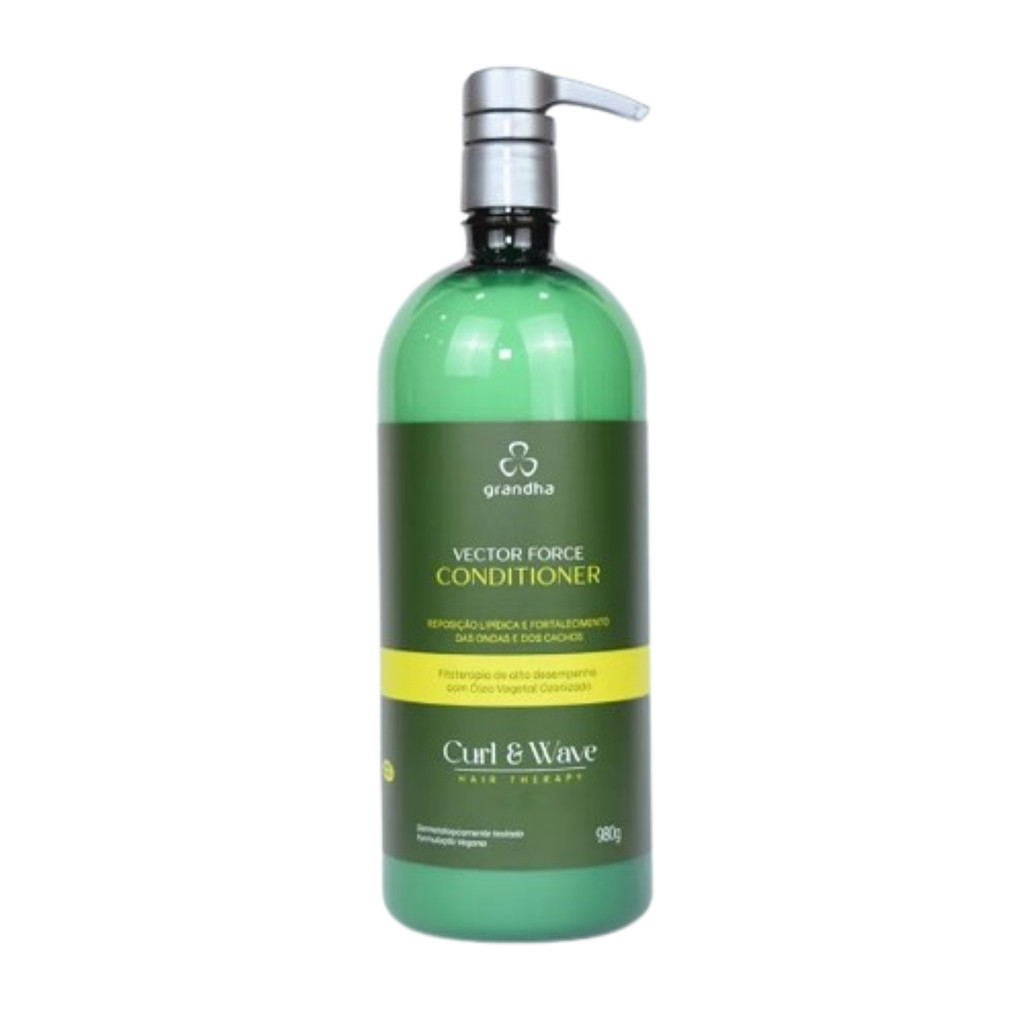 Condicionador Cachos e Crespos Vector Force Curl & Wave 980g - Grandha
