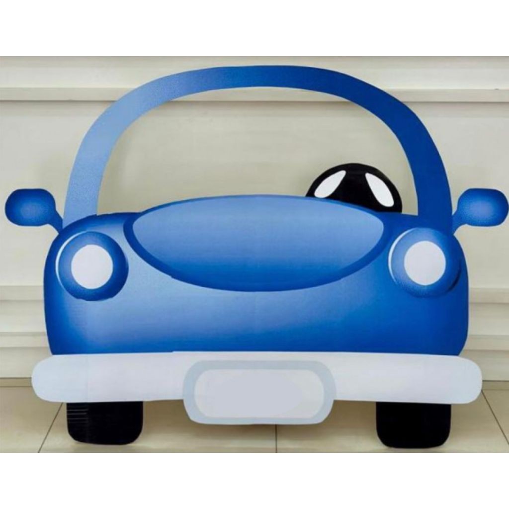 Display MDF de Chão - Carro Frente Vazado Azul