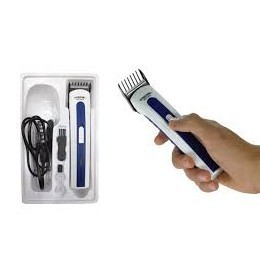 Máquina de Cortar Cabelo Barba e Bigode Recarregável Azul LEY-3915  100% Garantido
