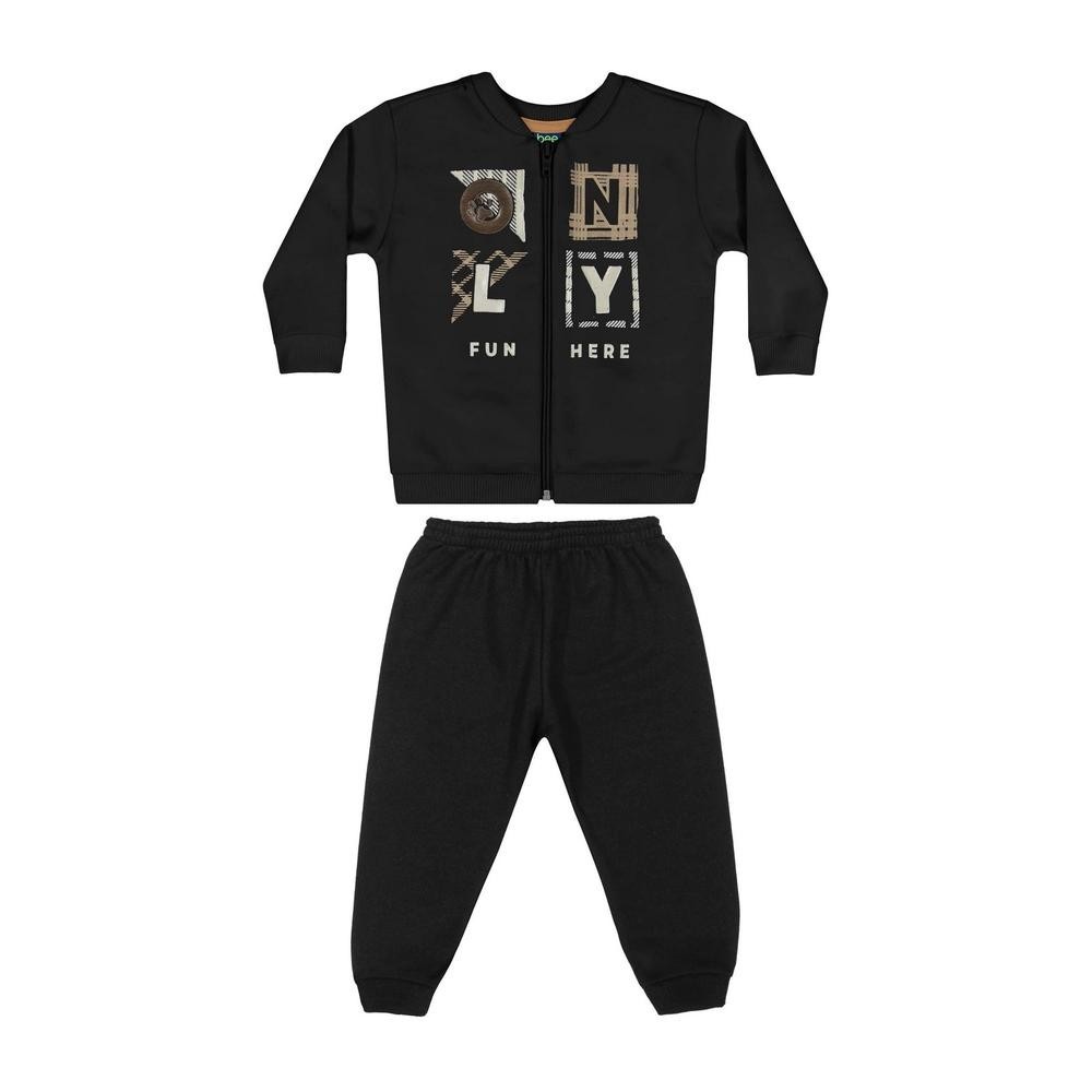 Conjunto Jaqueta e Calça em Moletom Bebê Menino Bee Loop em Oferta na Shopee