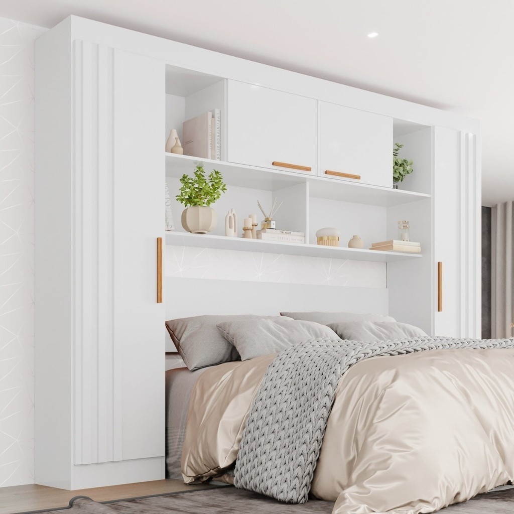 Guarda-roupa Modulado 4 Portas Apolo Branco - Home & Living