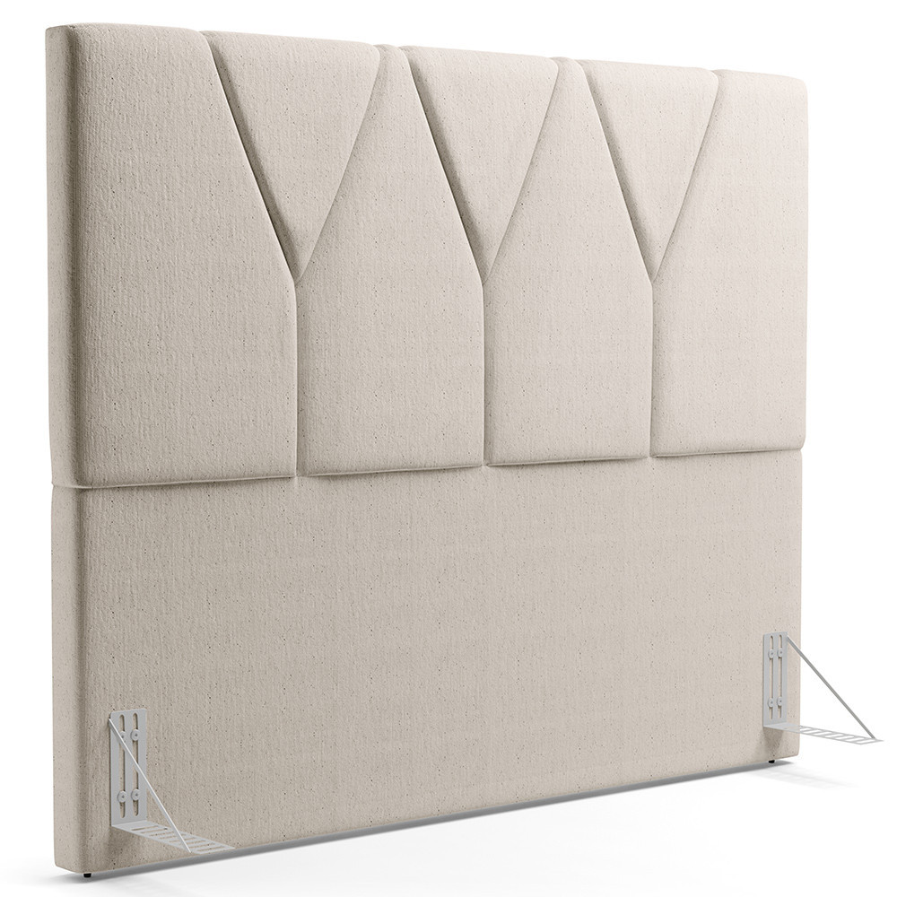 Cabeceira Cama Box Casal King 195 cm Aurora W01 Linho Cru - Lyam Decor - Home & Living