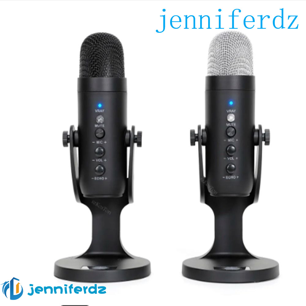 AJENNIFER Microfone Condensador USB , Gravação Vocal Capacitivo , Redução De Ruído Cardioide Multifuncional De