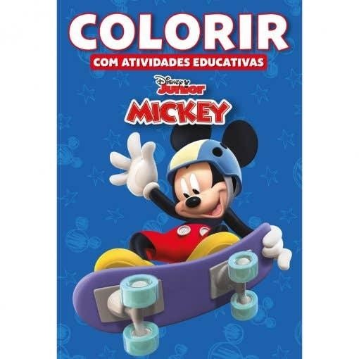 Colorir Atividades Educativas Disney - A Casa do Mickey Mouse em Oferta na Shopee