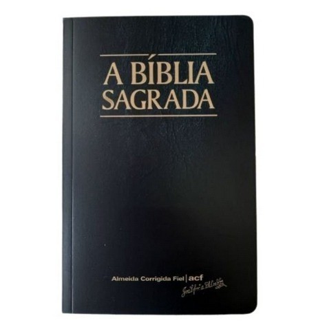 Bíblia Sagrada ACF | Slim | Letra Média | Brochura | Preta, - Books & Magazines