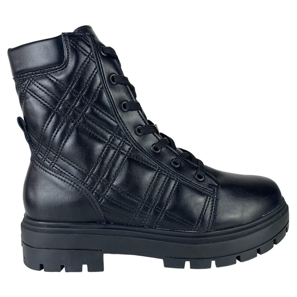 Coturno Feminino Via Marte Cano Médio Sola Tratorada Flatform