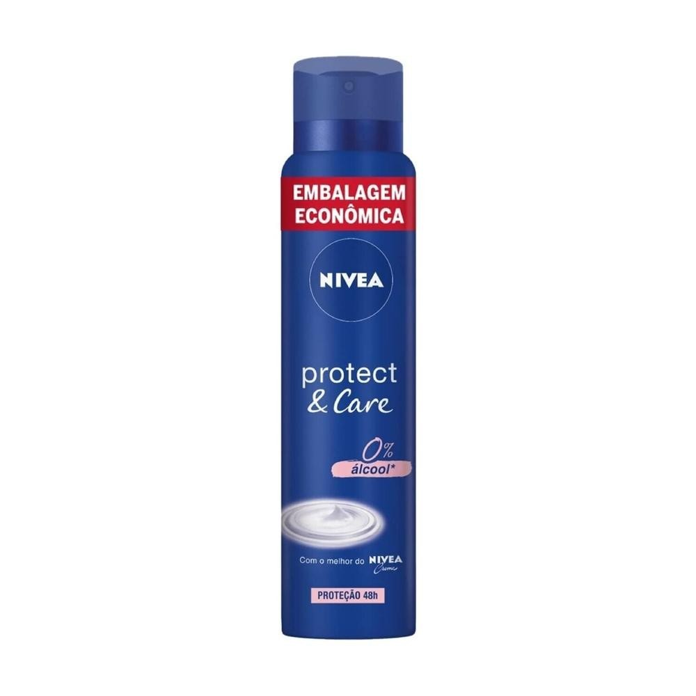 Desodorante Aerosol Nivea Protect & Care 48h 200ml Embalagem Economica - Beauty