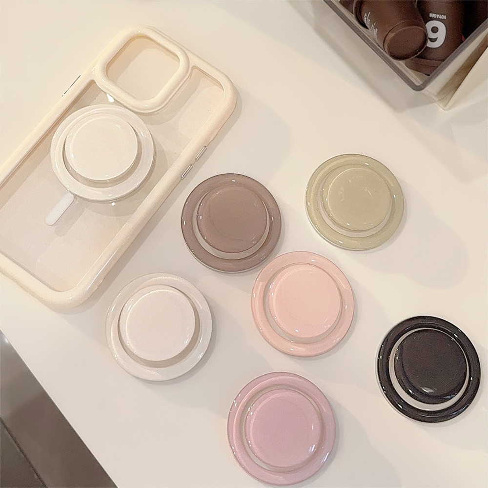 Simplesmente Colorido Suporte De Telefone Magnético Redondo Para Caixa Magsafe E IPhone 15 14 Pro Max Mesa Estirável Pop