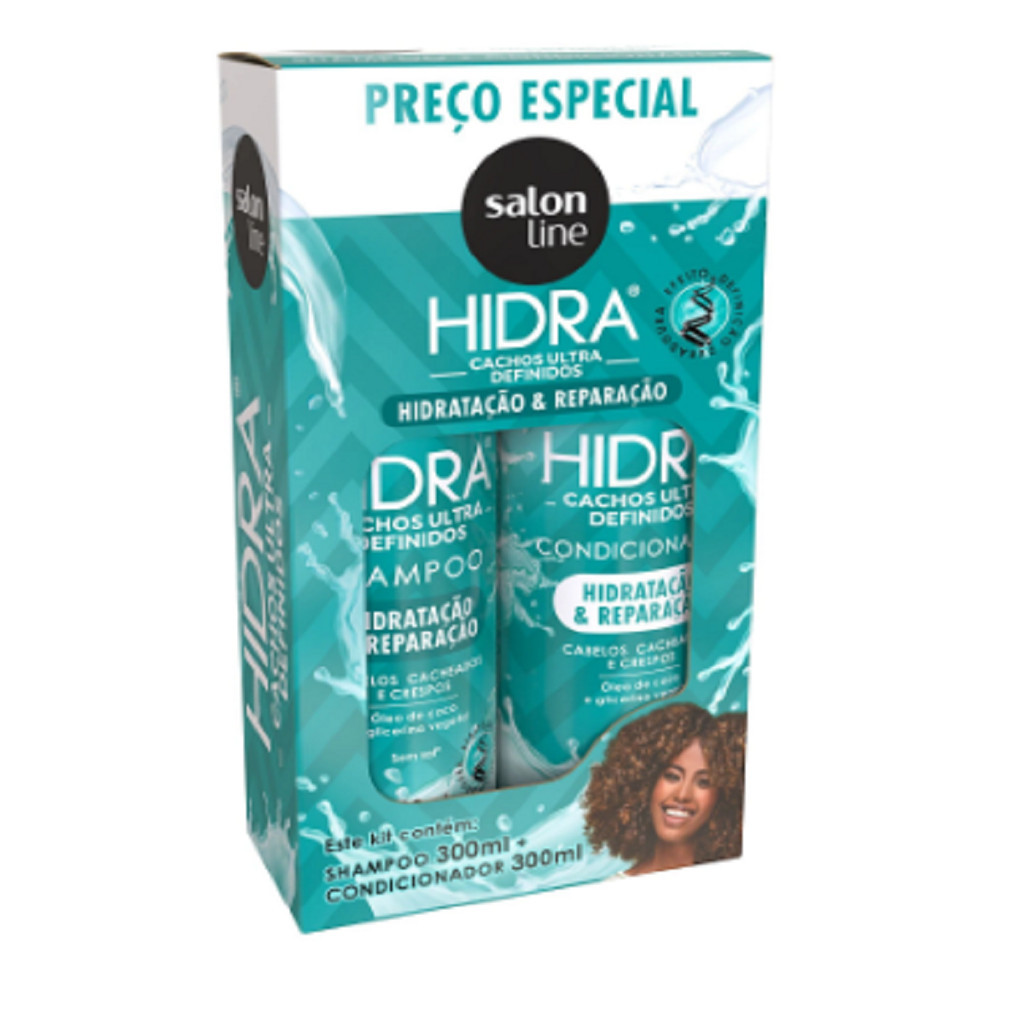 S.Line Kit Hidra Shampoo+Condicionador Cachos Ultra Definicao 300Ml
