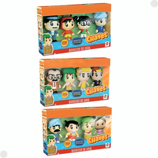 Bonecos Turma do Chaves Vinil Articulados 10cm - Líder em Oferta na Shopee
