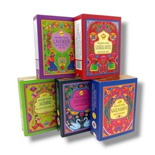 Kit Favoritos Incenso Cascata Golden Índia Sreevani 50 cones em Oferta na Shopee