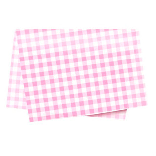 Papel de Seda - 50x70 - Xadrez Rosa - 10 unidades - Rizzo em Oferta na Shopee