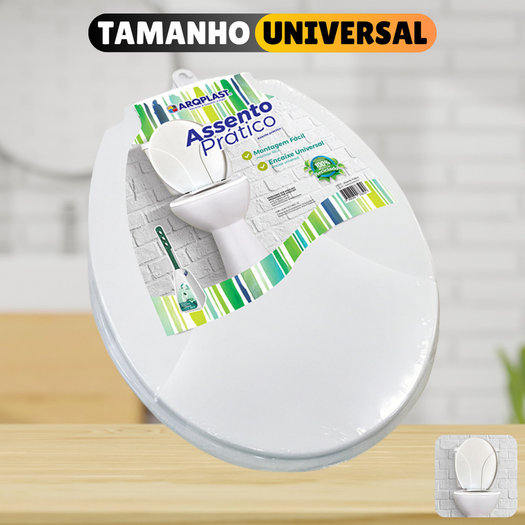 Assento Sanitário Tampa Vaso Oval Universal Privada Confortável