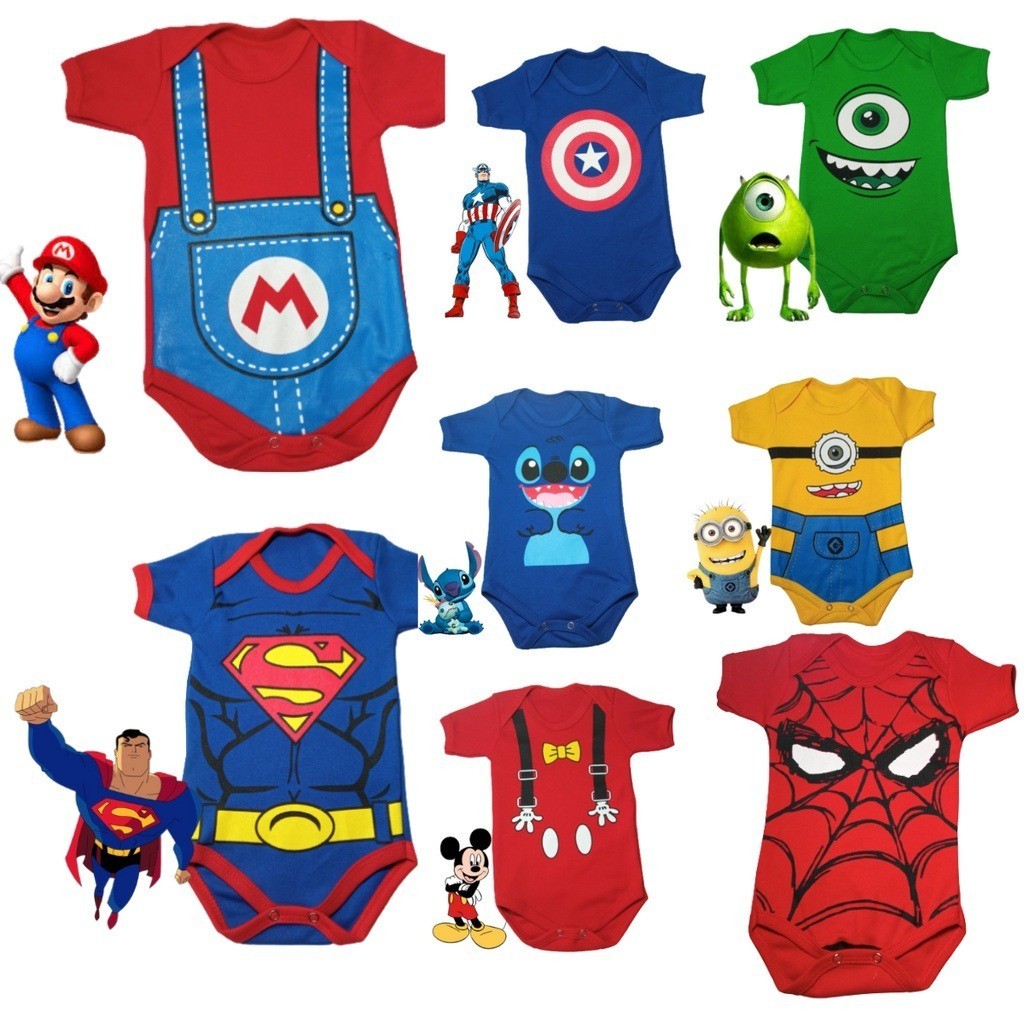 body personalizado para bebê mesversario tematico infantil em Oferta na Shopee
