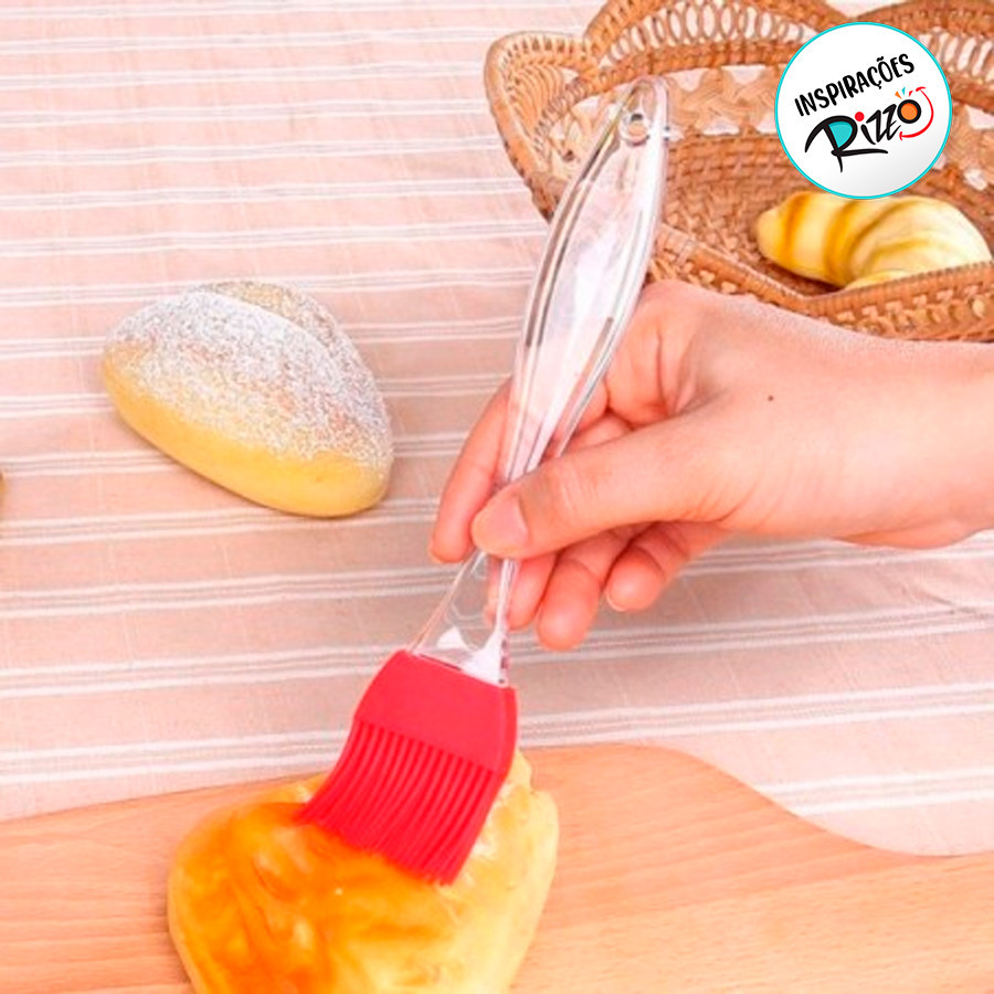 Pincel de Silicone - Preto - 26cm - 1 unidade - Mimo Style - Rizzo