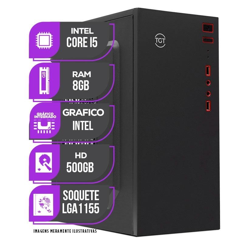 PC CPU Mancer, Intel Core I5, 8GB de memória ram, HD 500GB - Computers & Accessories