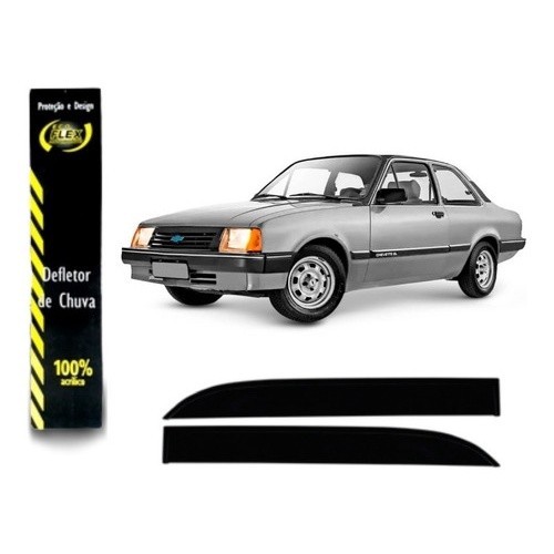 Defletor Calha de Chuva Chevette 1983 a 1993 2 Portas Ecoflex