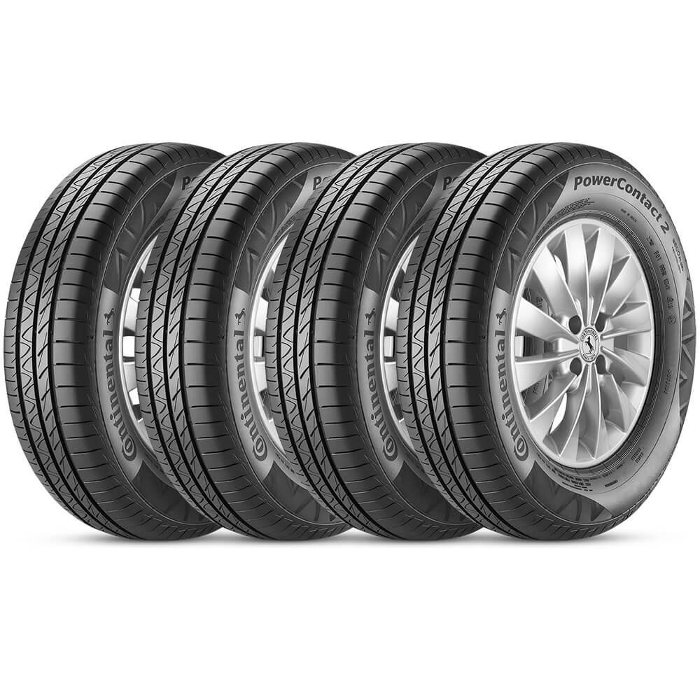 Kit 4 Pneu Continental Aro 14 185/65r14 86t Powercontact 2 - Spare Parts and Accessories for Vehicles