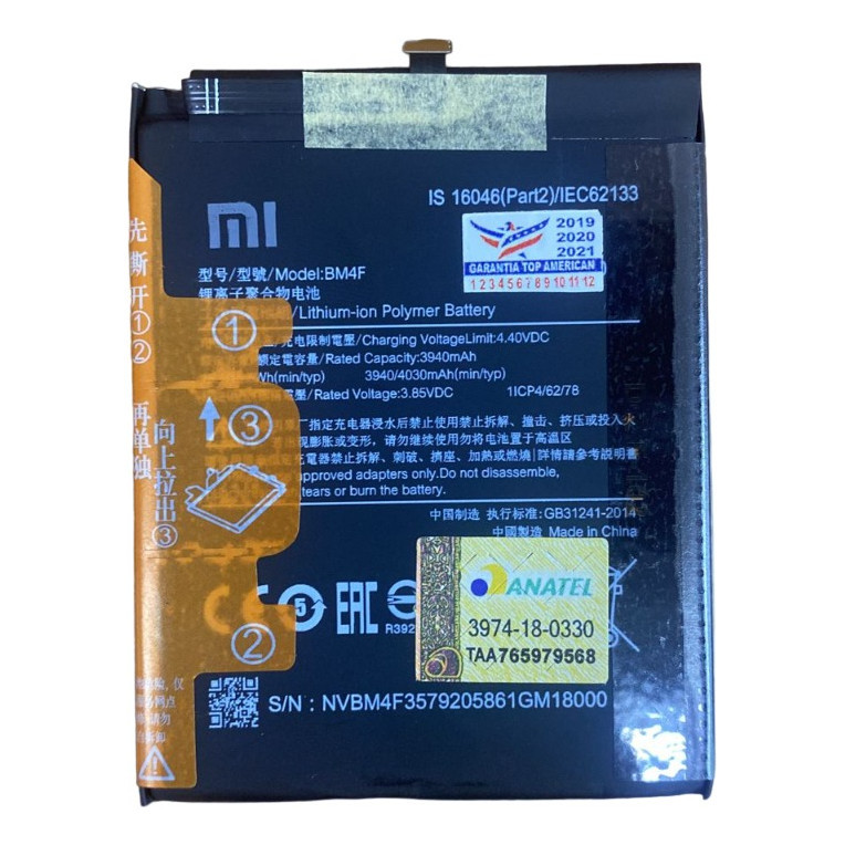 Ba-te-ira Original Xiaomi Bm4f Pra Mi A3 C/garantia Envio Já