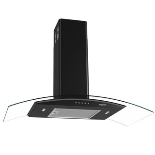 Coifa de Parede 80cm Vidro Curvo Clean 127v Fogatti Preto em Oferta na Shopee