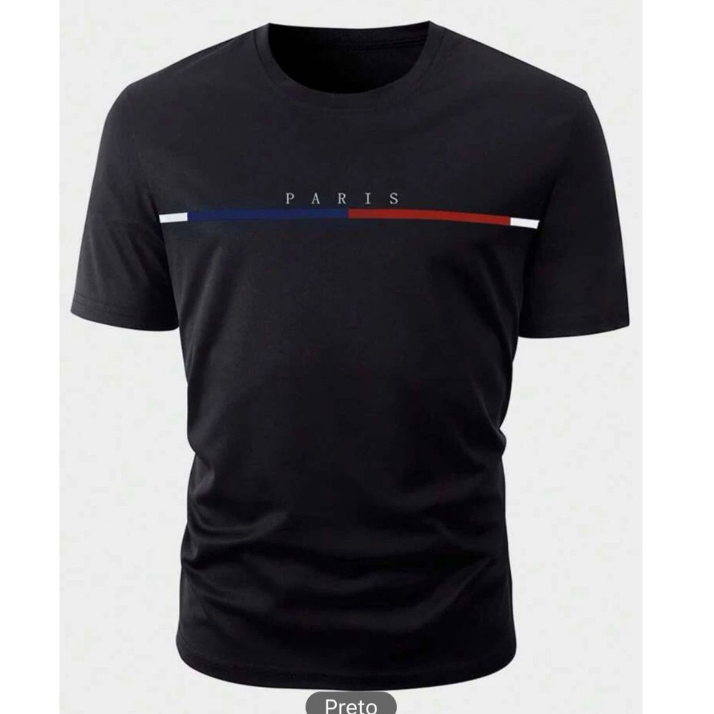 Camisa Basica Lançamento Paris Camiseta Academia Lançamento Masculina casual Aesthetic