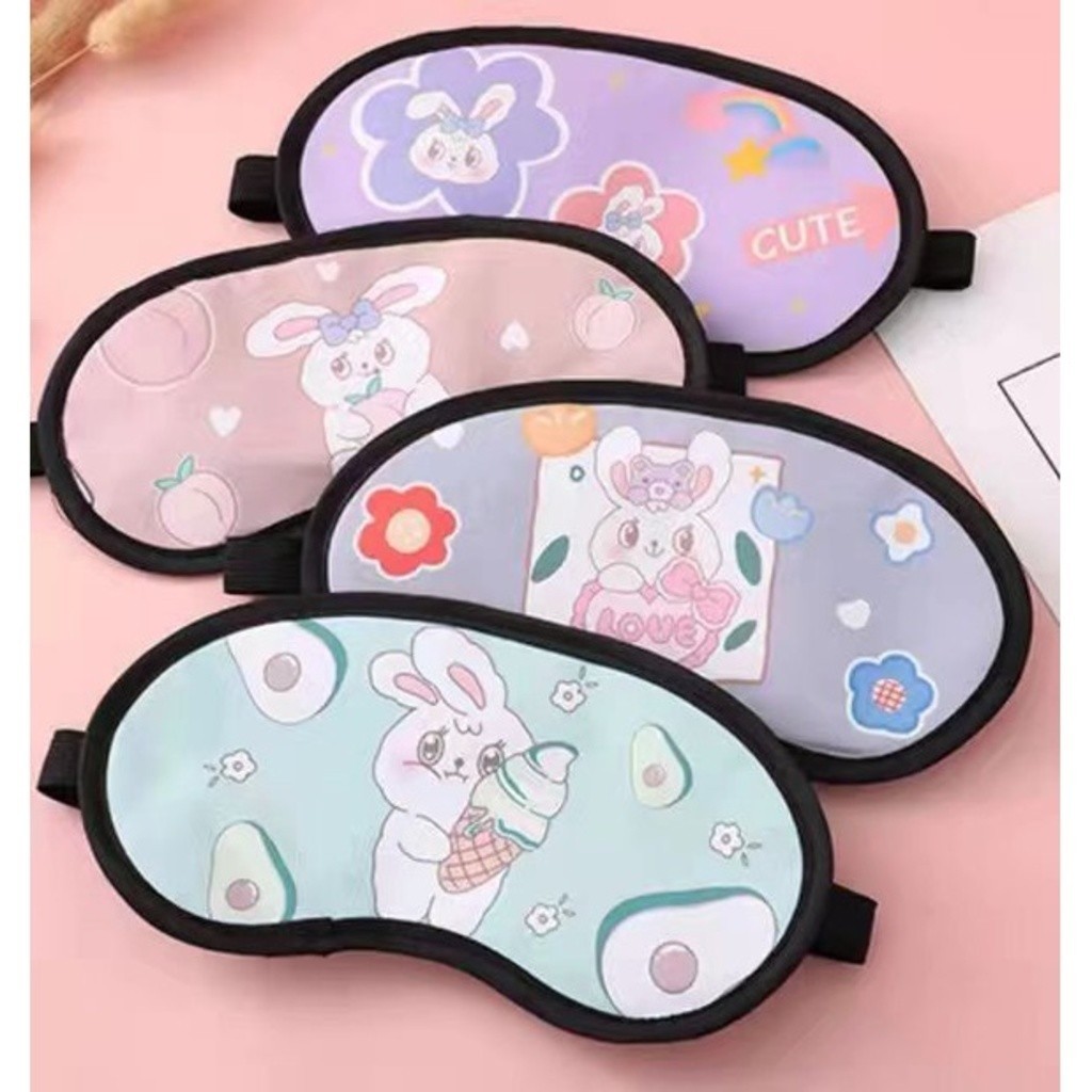 KIT 6 Peças Mascara De Olho Tampa Olho para Dormir de Olhos Vendados（Modelo aleatório）