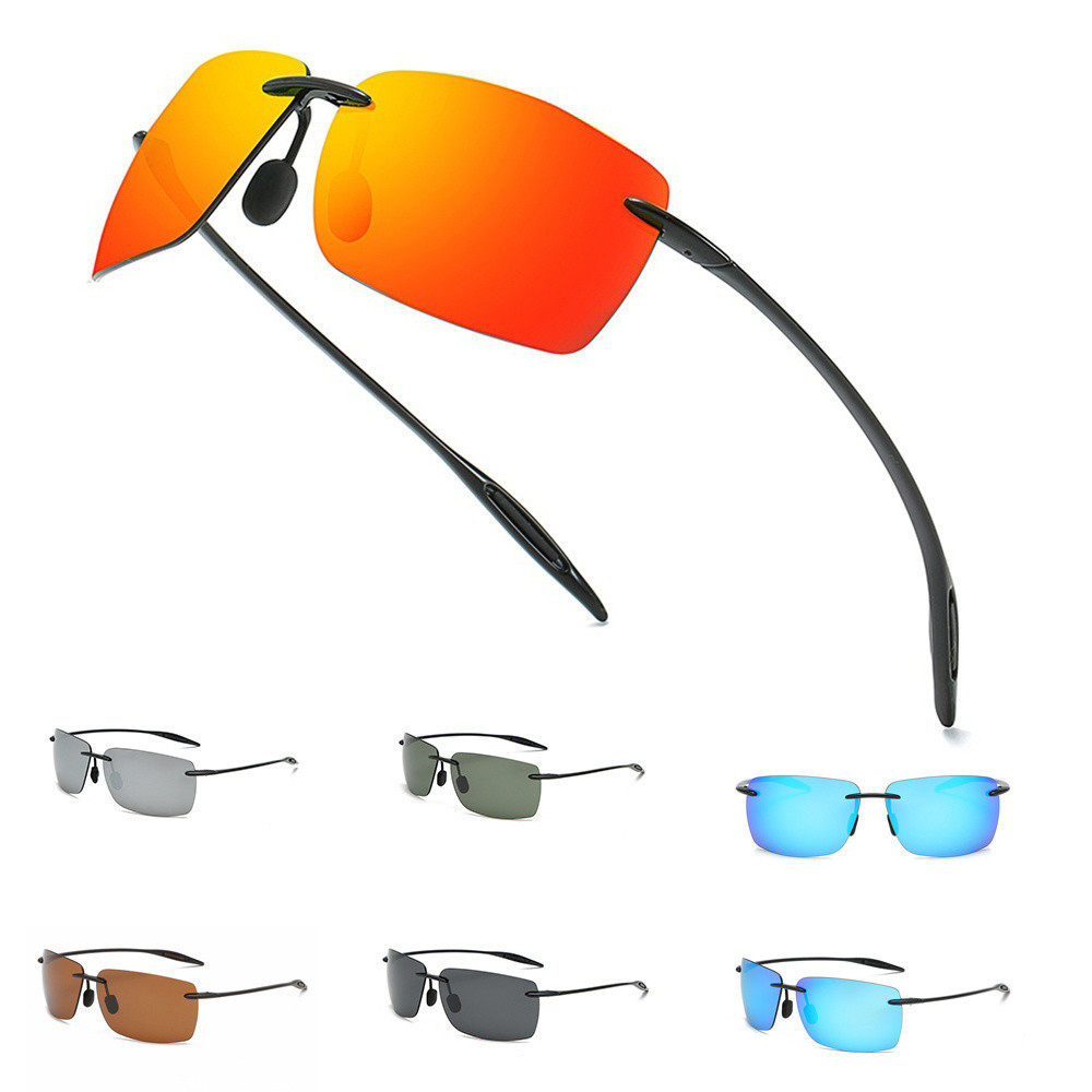 TR90 Óculos De Sol Sem Moldura Ultra Leves Para Homens Motoristas Polarizados Que Dirigem A Pesca Ao Ar Livre em Oferta na Shopee