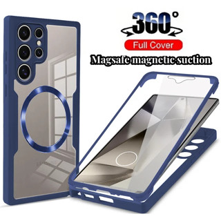 Para Samsung Galaxy S24 S23 S22 Ultra Plus S23 FE S21 FE Forte Sucção Magnética De Pele Amigável co 360 ° Estojo Telefone Celular Magnético Com Tudo Incluído Adequado em Oferta na Shopee